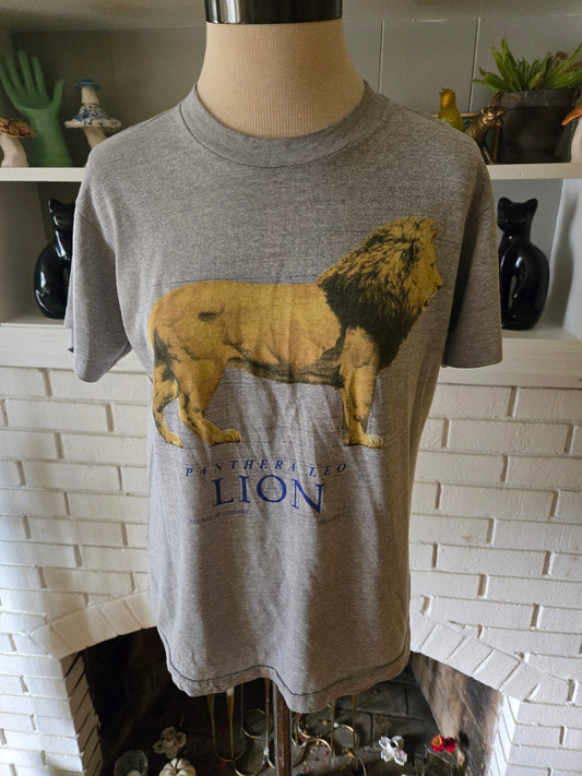 Vintage Pathera Leo Lion T Shirt by Screen Stars