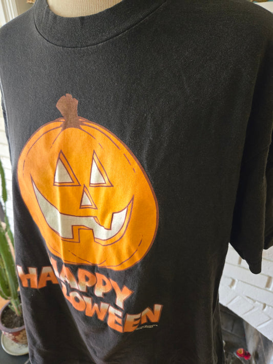 Vintage Happy Halloween TShirt by Hanes