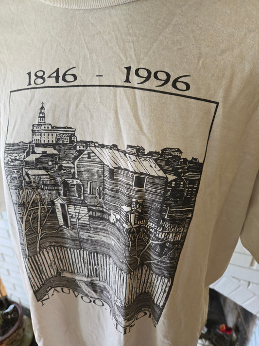 Vintage Nauvoo Illinois T Shirt by Jerzees