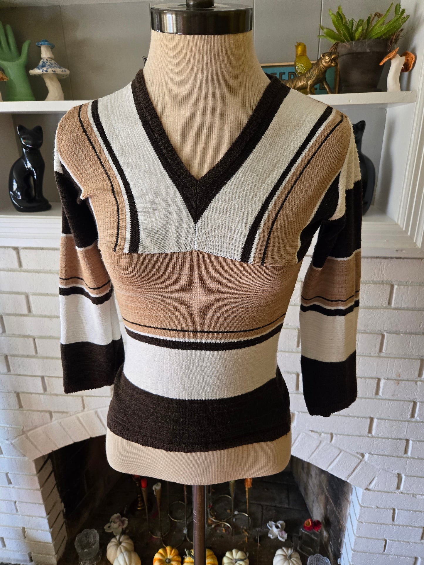 Vintage Long Sleeve Striped Sweater by Beware