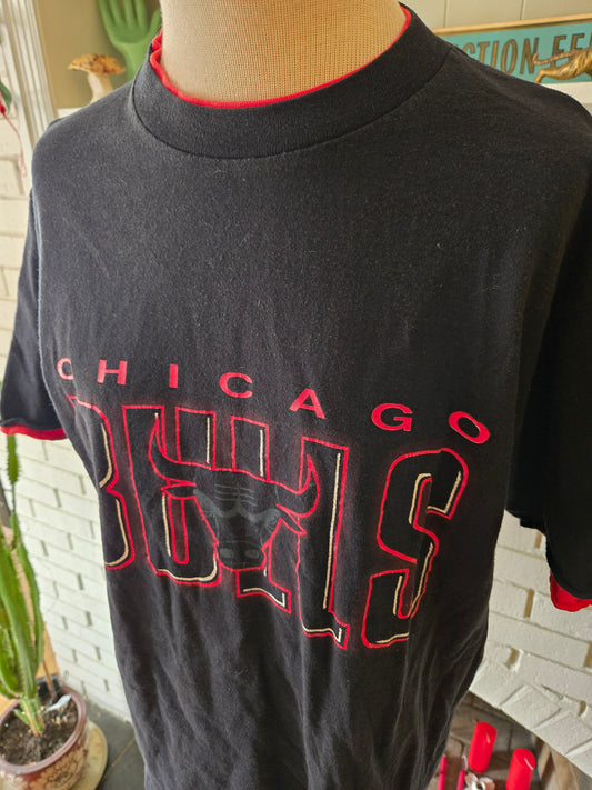 Vintage Chicago Bulls T Shirt by Salem Sportswear from 1991