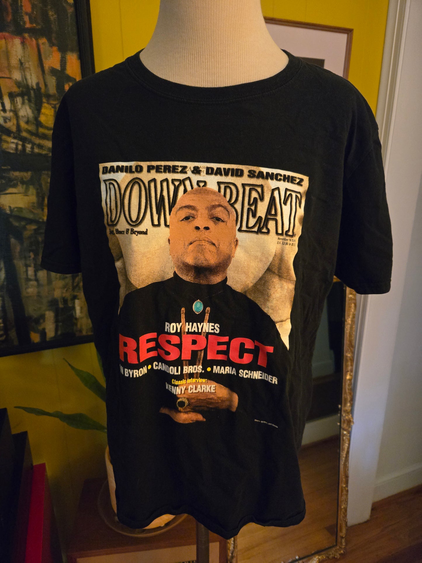 Vintage Downbeat Magazine T Shirt from 1998 by Gildan