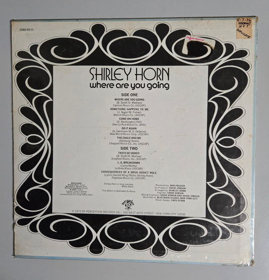 Shirley Horn Vinyl Record "Where Are You Going" UNOPENED!