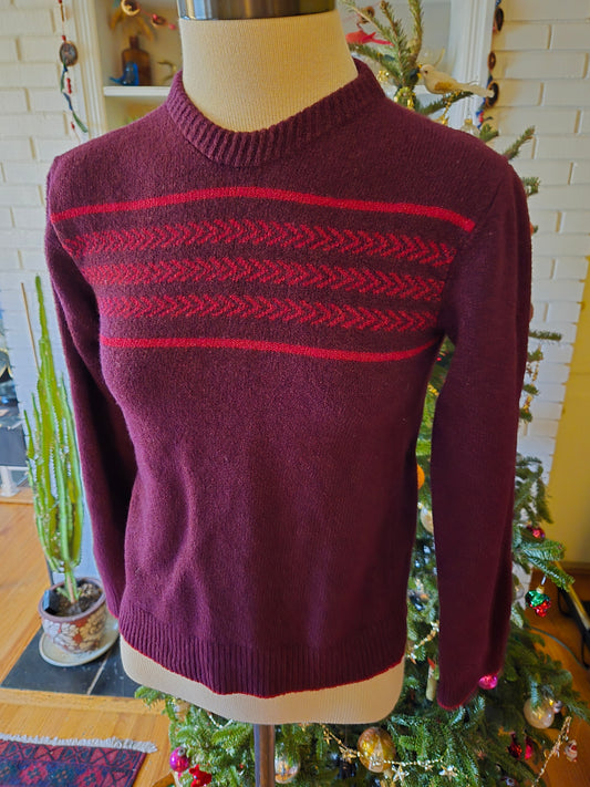 Vintage Long Sleeve Sweater by Knitting Arts Studio