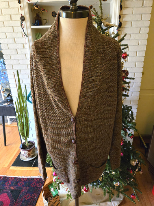 Vintage Long Sleeve Cotton Cardigan Sweater by Nisha