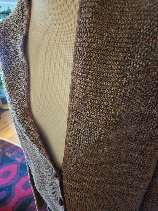 Vintage Long Sleeve Cotton Cardigan Sweater by Nisha