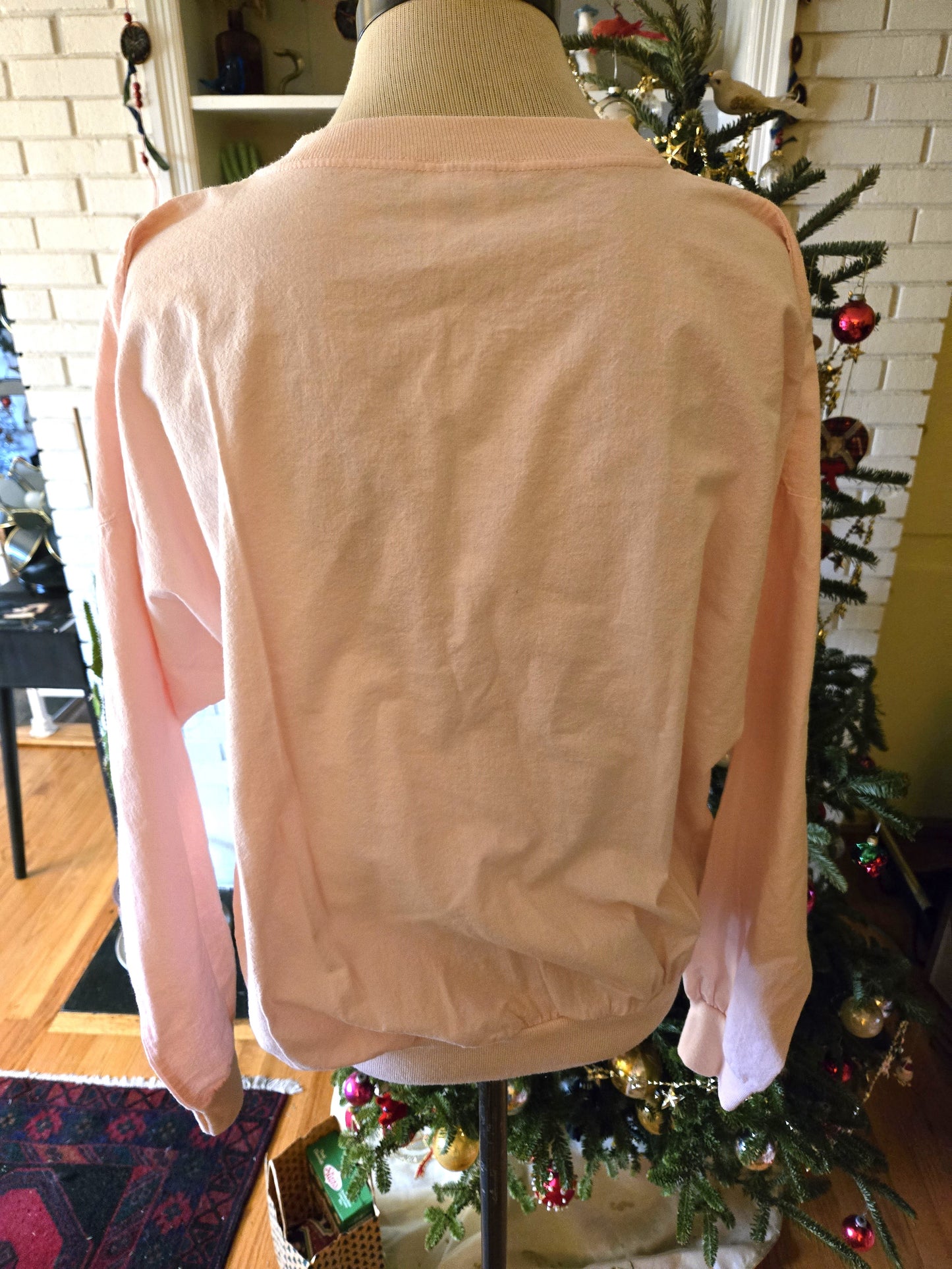 Vintage Long Sleeve Pink Blouse by Quitman USA