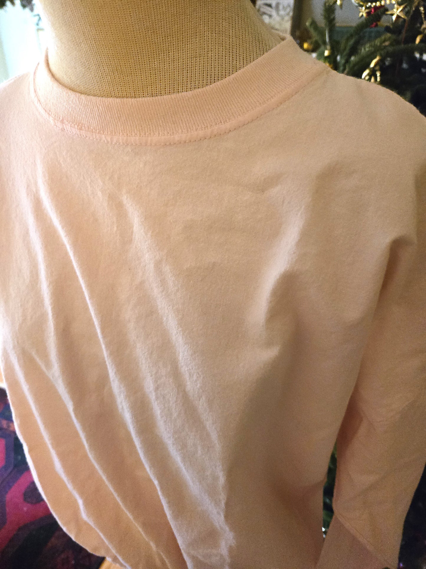 Vintage Long Sleeve Pink Blouse by Quitman USA