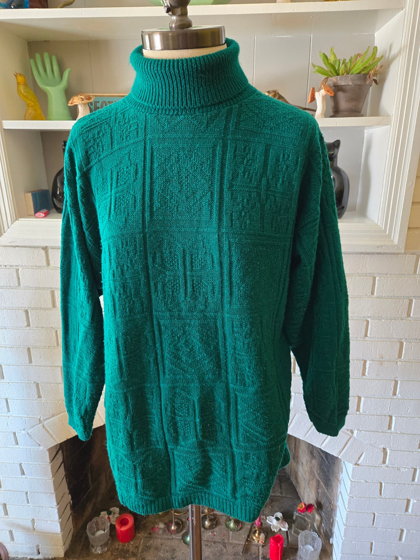 Vintage Long Sleeve Turtle Neck Sweater by Mathias