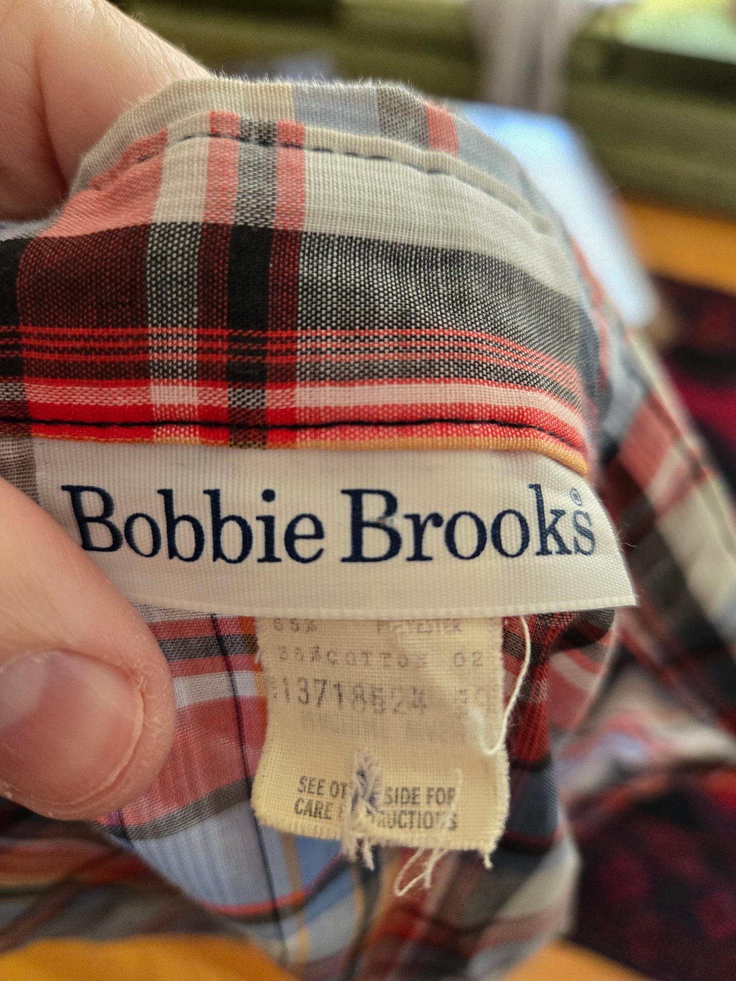 Vintage Long Sleeve Plaid Blouse by Bobby Brooks