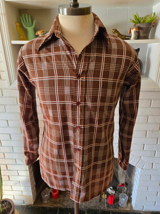 Vintage Long Sleeve Button Down Shirt by Baracuta