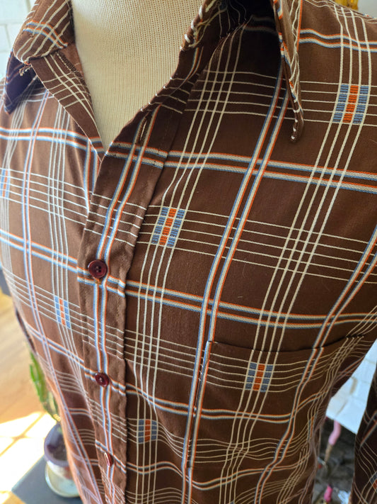 Vintage Long Sleeve Button Down Shirt by Baracuta