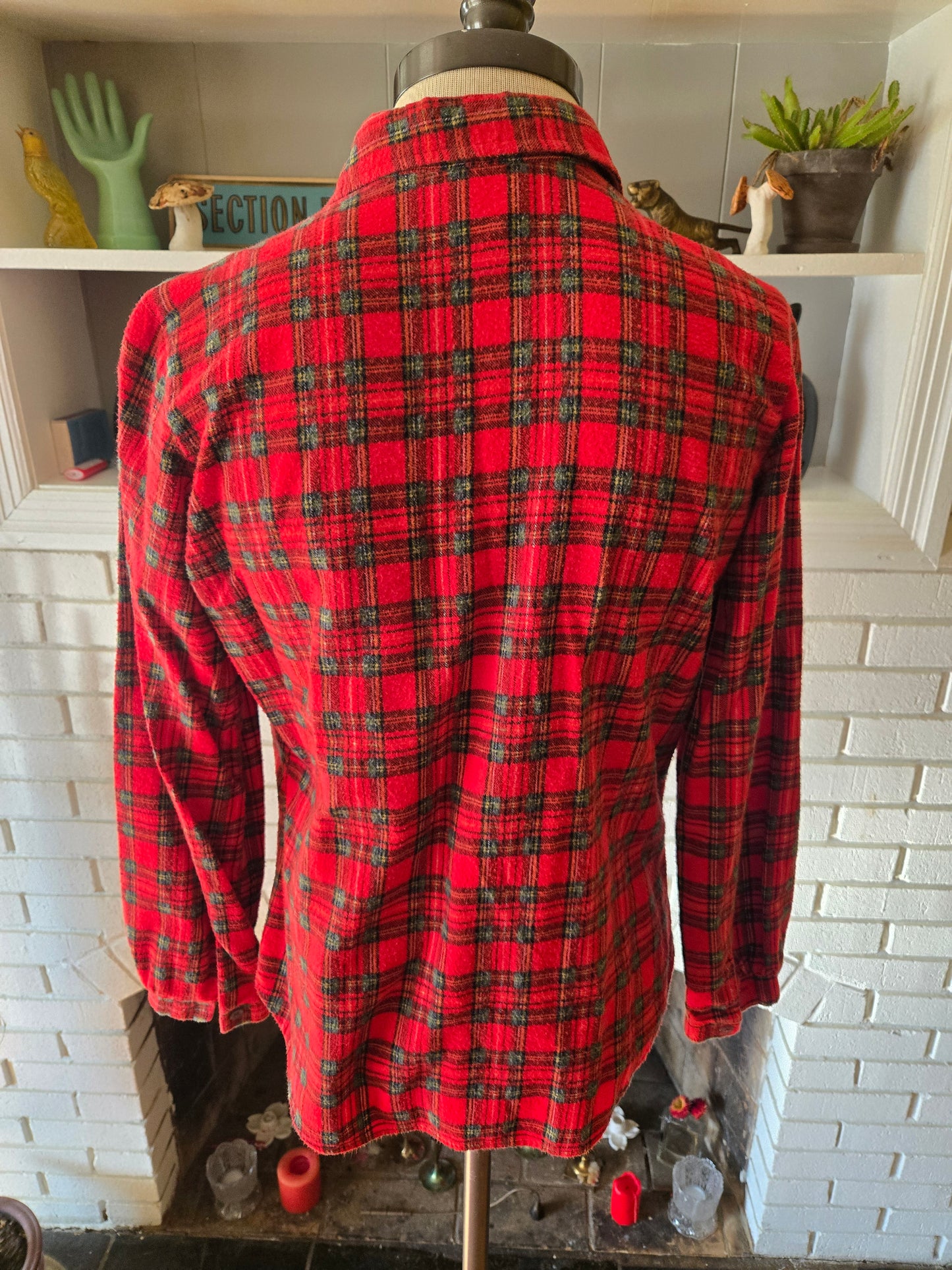 Vintage Long Sleeve Flannel Blouse by Off-Shoot