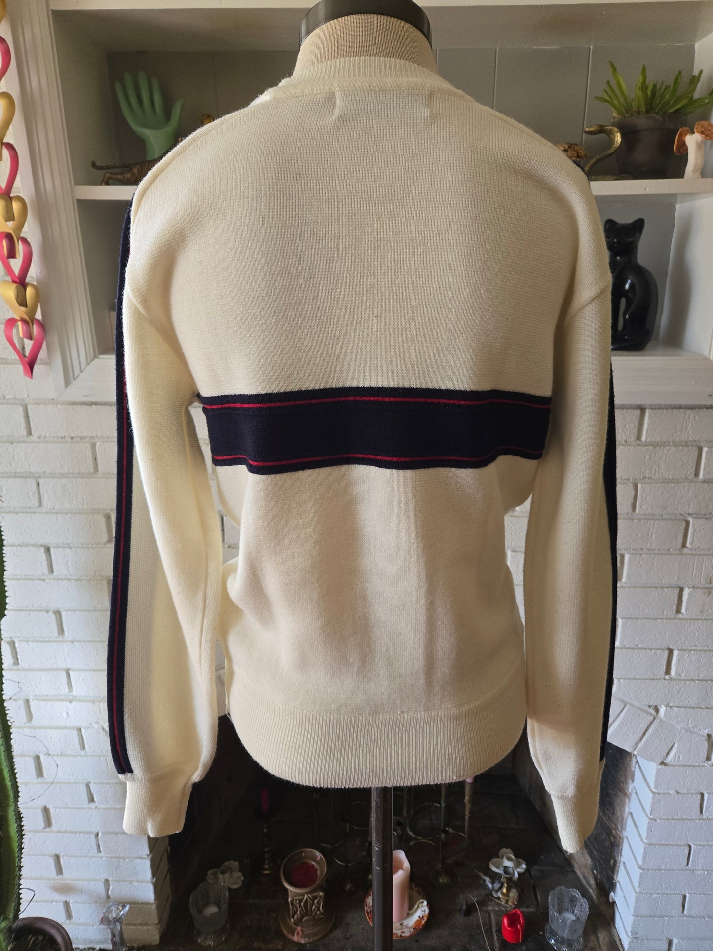 Vintage Long Sleeve Striped Sweater by Incline Sport