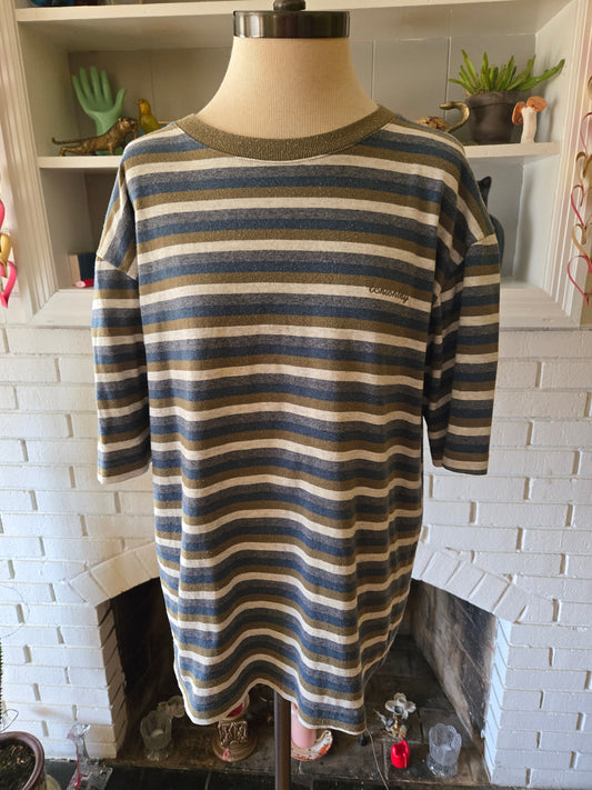 Vintage Short Sleeve Striped Shirt by Union Bay