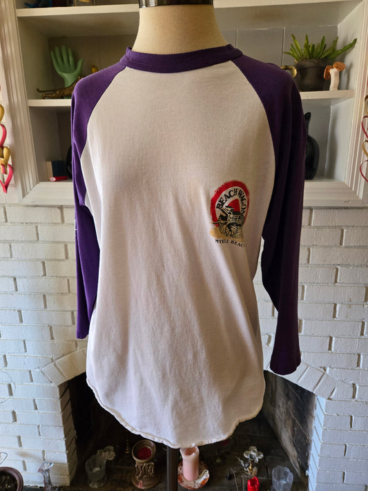 Vintage Raglan Myrtle Beach T-Shirt by Augusta