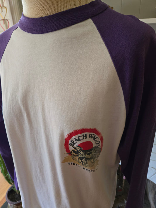 Vintage Raglan Myrtle Beach T-Shirt by Augusta