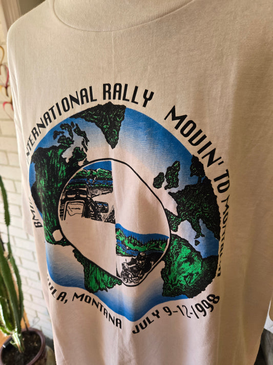 Vintage Missoula Montana BMW Rally T Shirt by Hanes