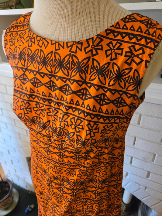 Vintage Sleeveless Hawaiian Dress by MIA Fashions