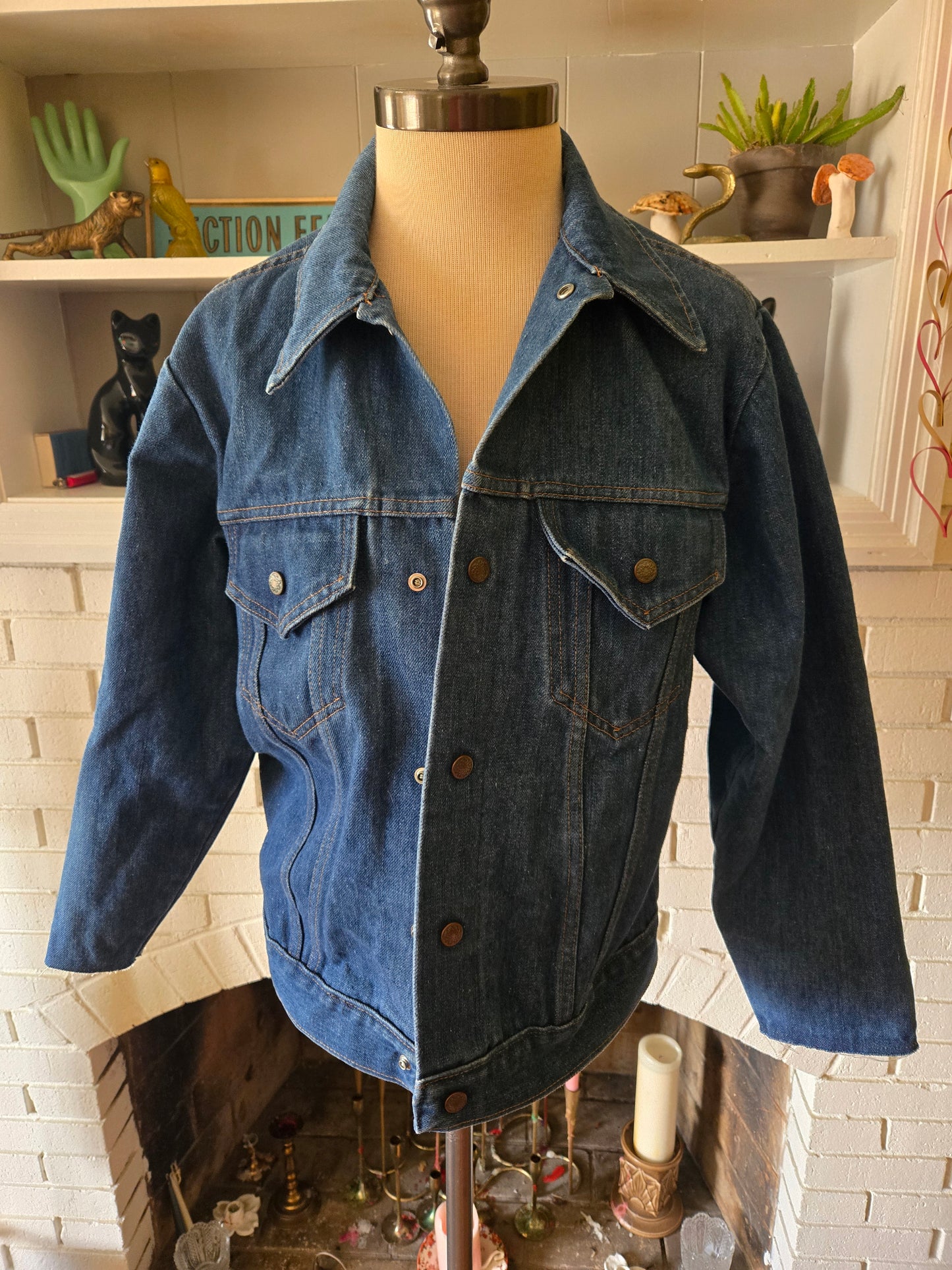 Vintage Dark Blue Jean Jacket