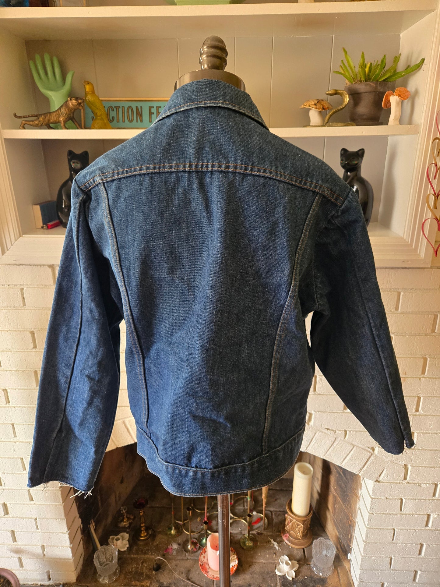 Vintage Dark Blue Jean Jacket