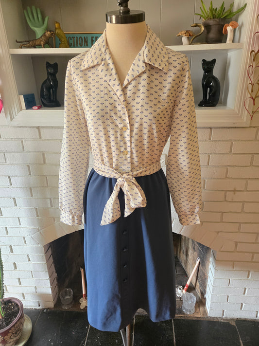 Vintage Long Sleeve Dress by Toby George