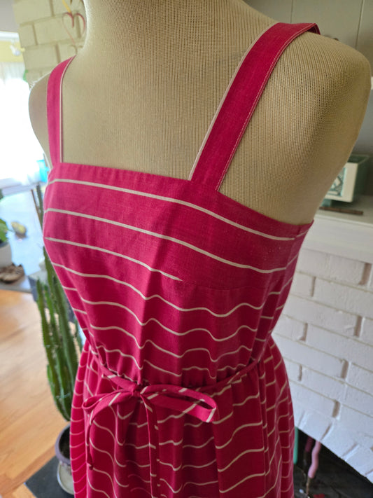 Vintage Sleeveless Striped Dress by Malouf