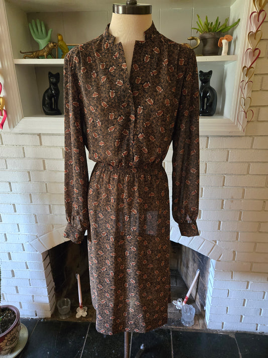 Vintage Long Sleeve Dress by Castleberry Studio