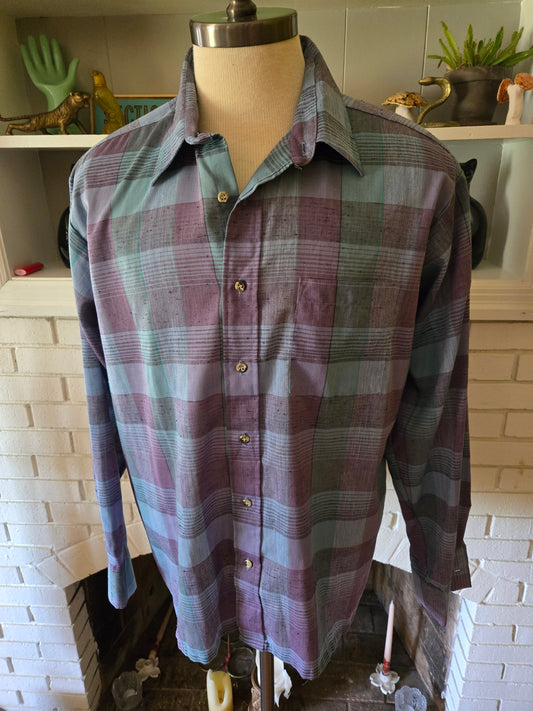 Vintage Long Sleeve Button Down Shirt by Charlie Brown