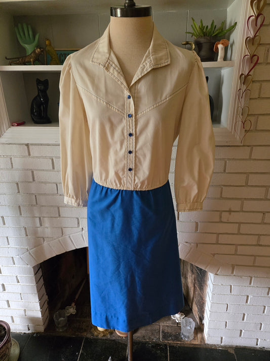 Vintage Long Sleeve Dress by J.J. Dean