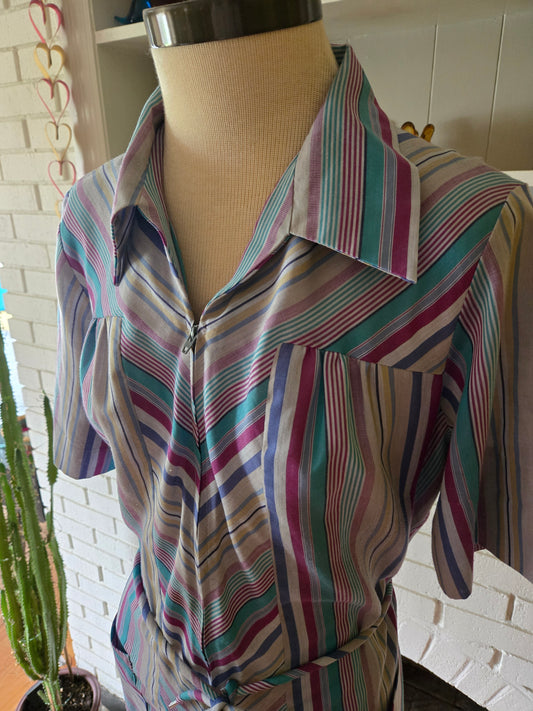 Vintage Short Sleeve Dress by Sears Zip and Dash