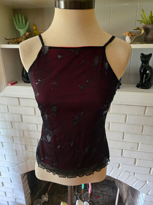 Vintage Sleeveless Strap Blouse from the 90s