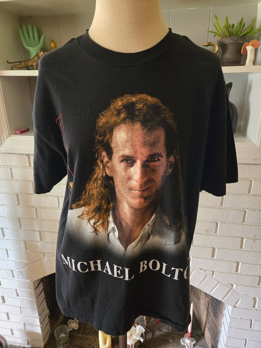 Vintage Michael Bolton Tour T Shirt by Hanes