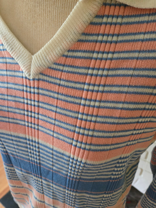 Vintage Long Sleeve Striped Sweater