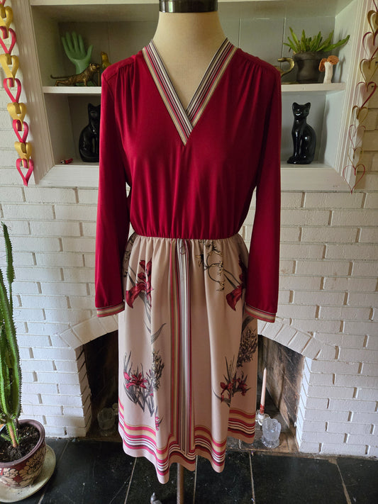Vintage Long Sleeve Dress by Lady Carol Petites