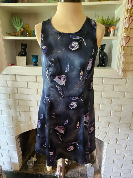 Vintage Sleeveless Floral Print Dress by DBY