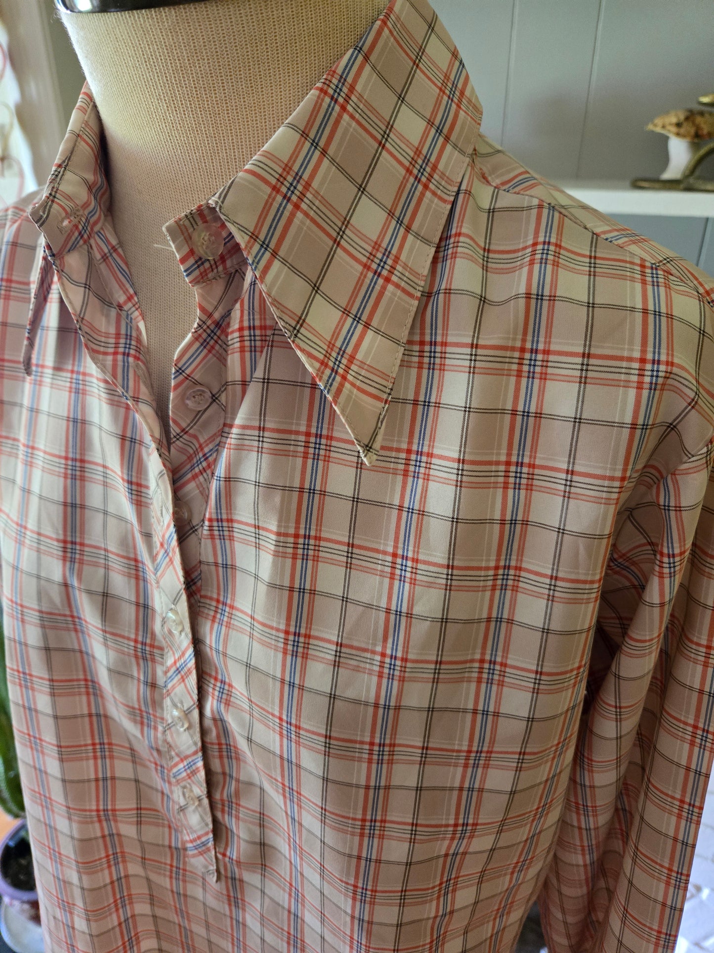 Vintage Long Sleeve Button Front Blouse by Gailord
