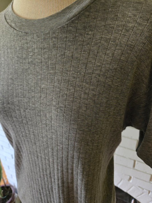 Vintage Ribbed T Shirt by Jockey