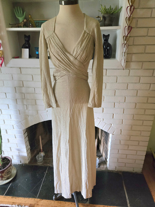 Vintage Long Sleeve Shimmer Dress by Rage of California