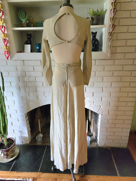 Vintage Long Sleeve Shimmer Dress by Rage of California