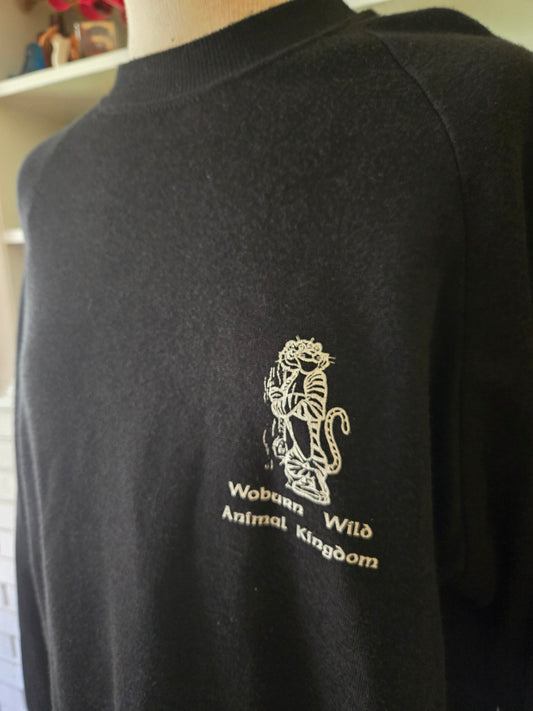Vintage Long Sleeve Woburn Wild Animal Kingdom Sweatshirt by Crown Quality Sportswear