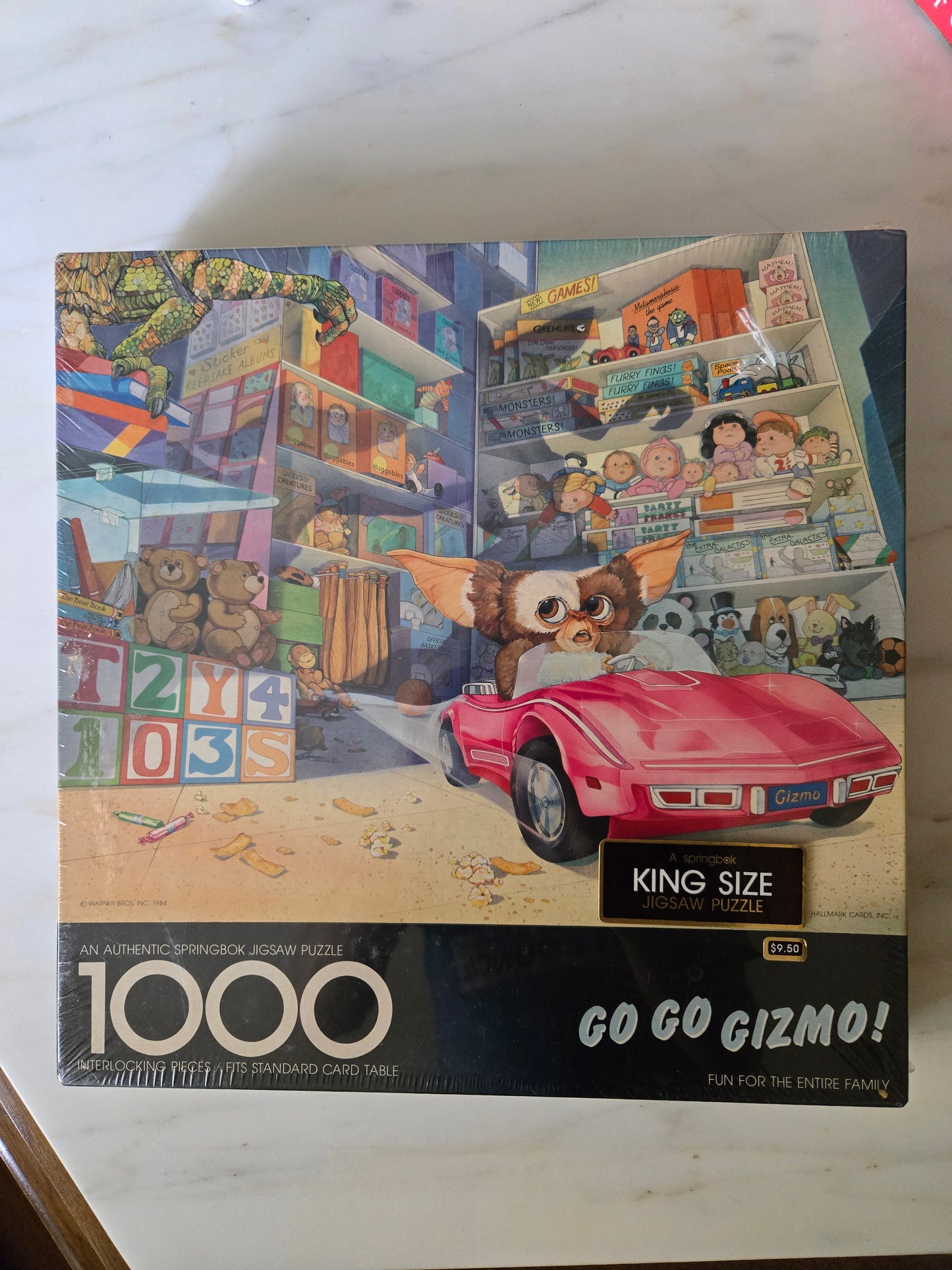 Vintage Go Go Gizmo Jigsaw Puzzle from 1984 by Springbok. UNOPENED!!!