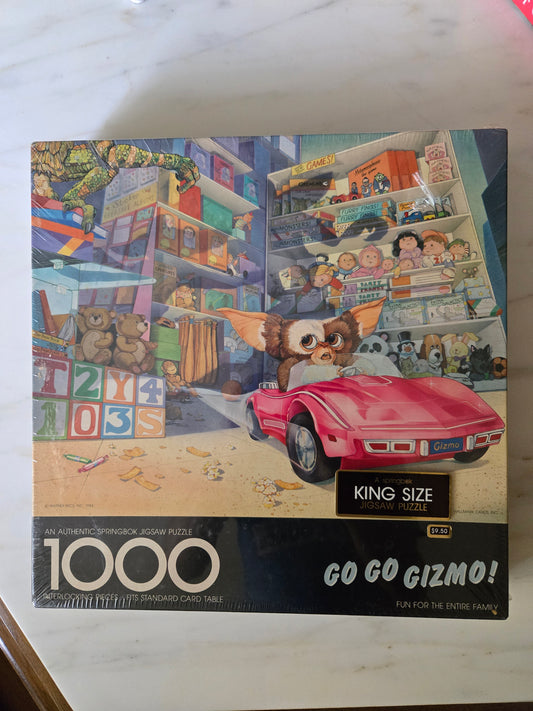 Vintage Go Go Gizmo Jigsaw Puzzle from 1984 by Springbok. UNOPENED!!!