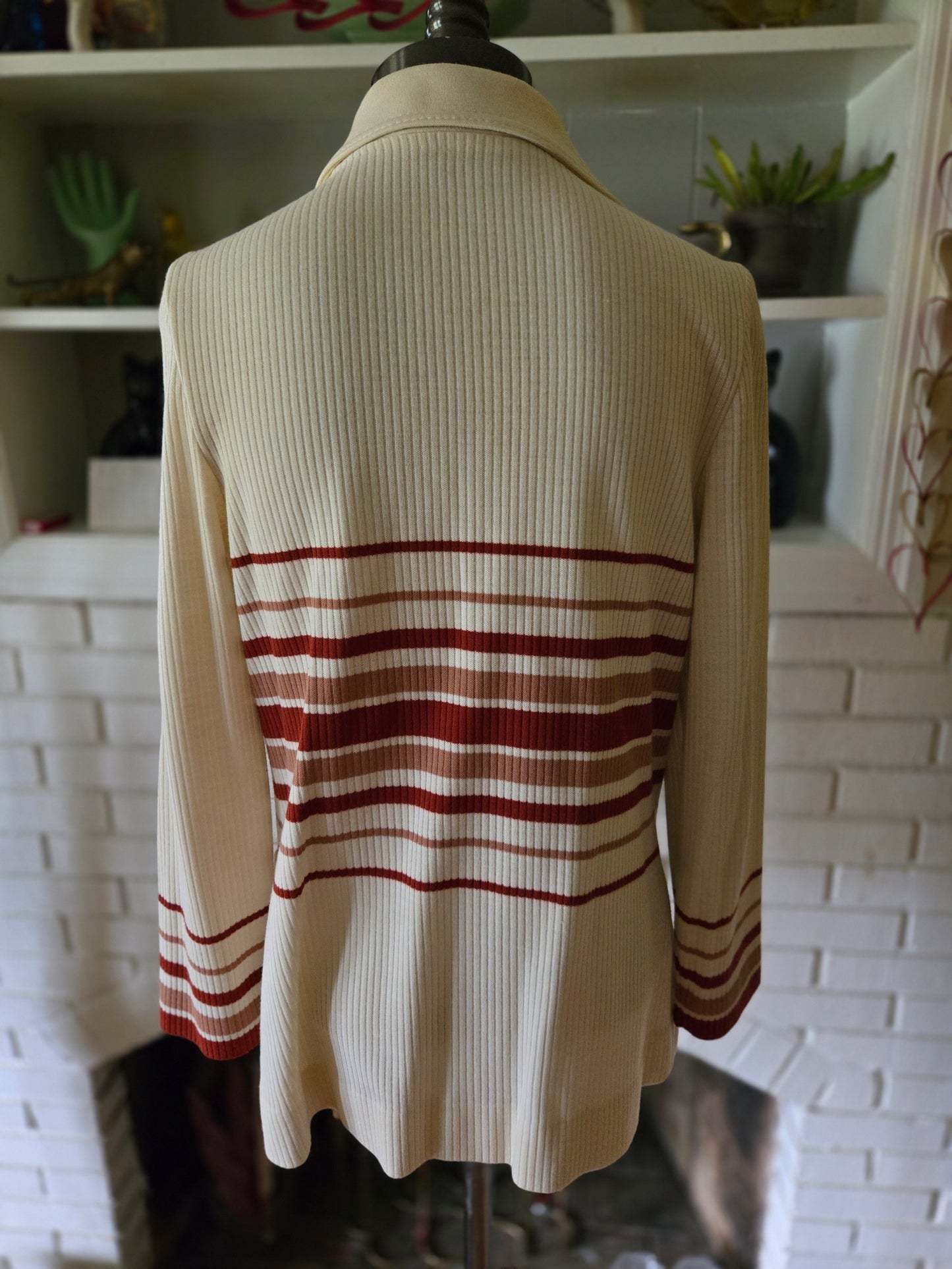 Vintage Long Sleeve Striped Sweater by Butte Knit