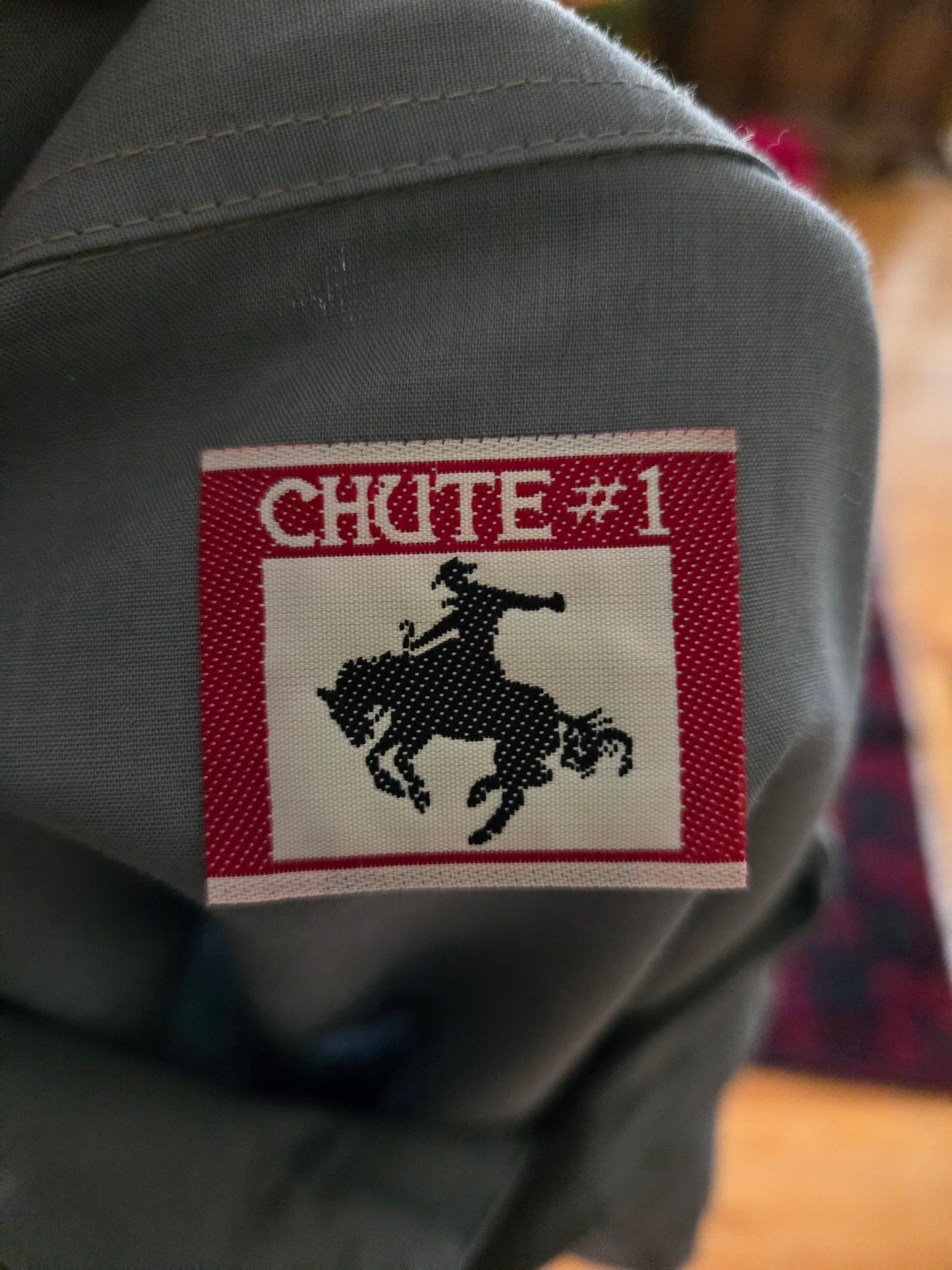Vintage Long Sleeve Button Down Western Snap Shirt by Chute #1