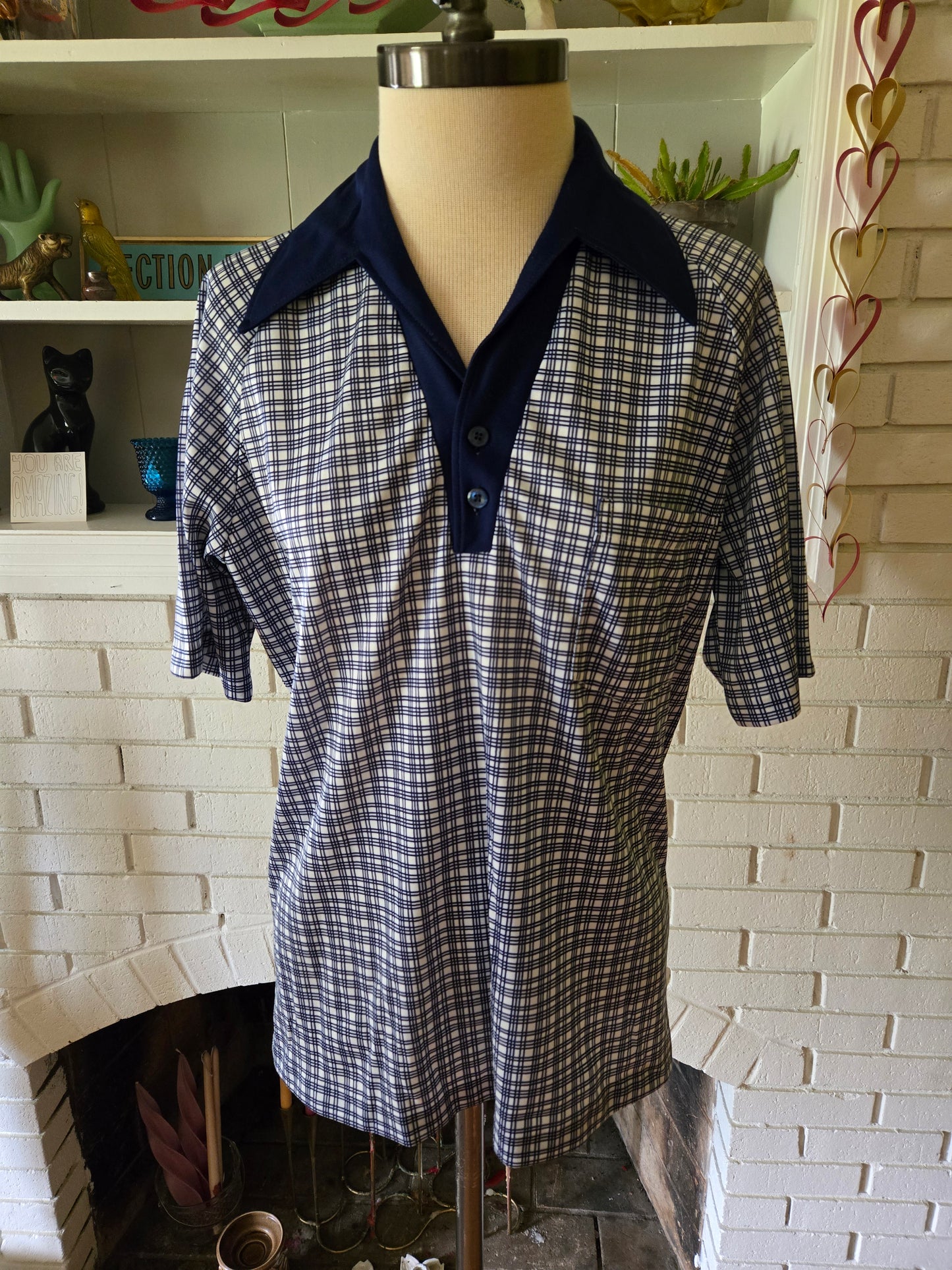 Vintage Short Sleeve Striped Shirt by JC Penney Towncraft
