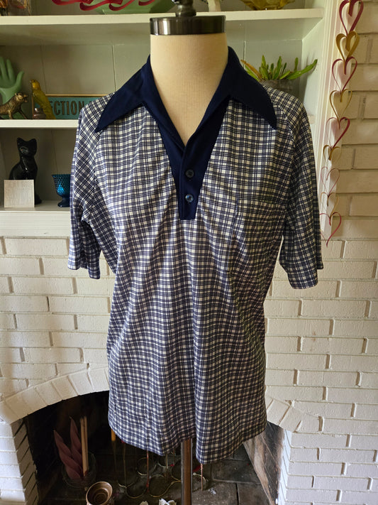 Vintage Short Sleeve Striped Shirt by JC Penney Towncraft