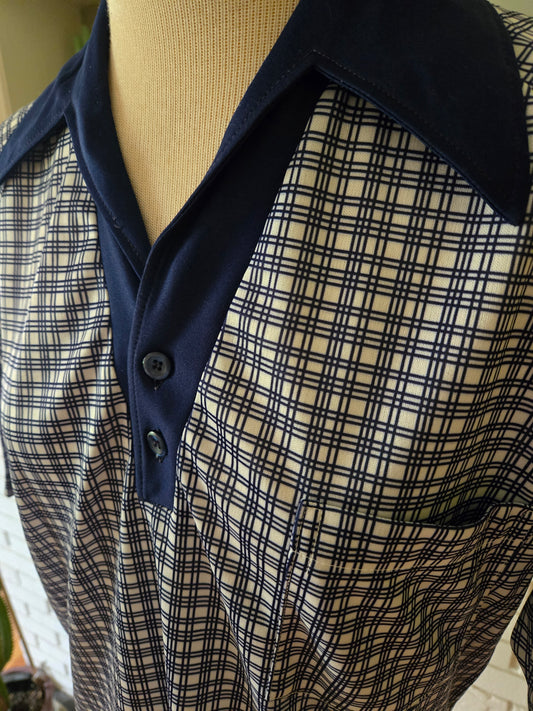Vintage Short Sleeve Striped Shirt by JC Penney Towncraft