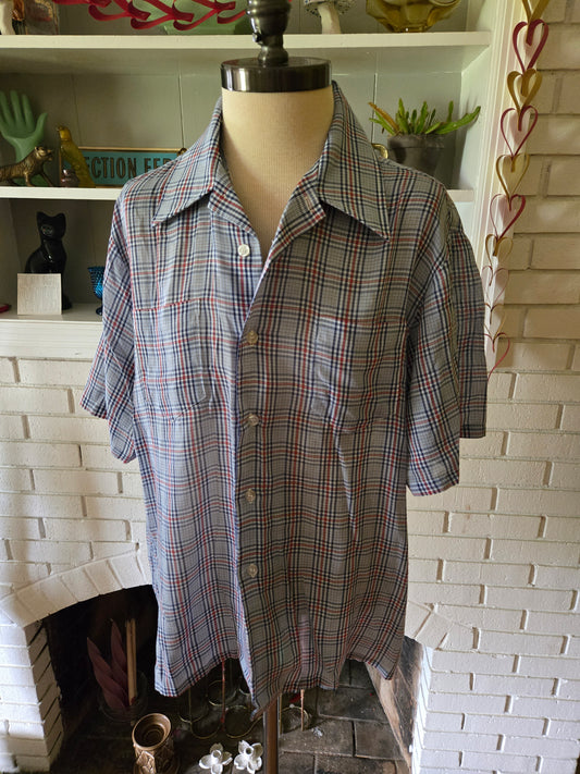 Vintage Short Sleeve Button Down Shirt by JC Penney