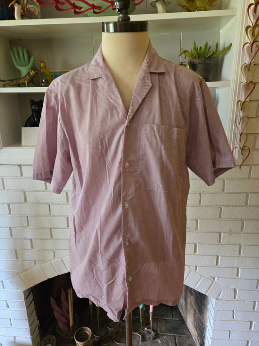 Vintage Short Sleeve Button Down Shirt by Medicci